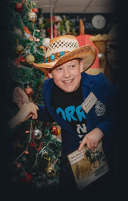 Новый год в школе в Новосибирске.