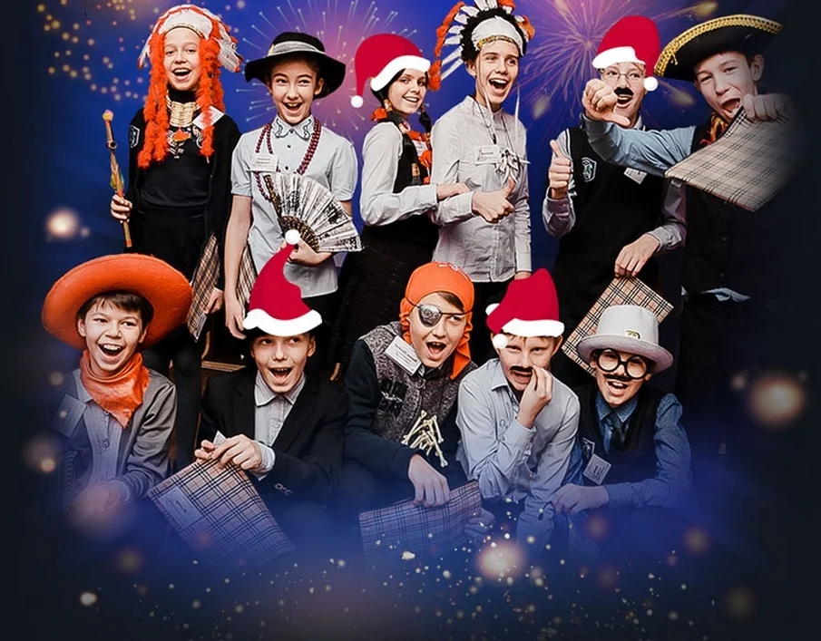 Новый год в школе в Новосибирске.